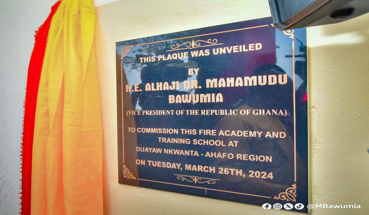 VP Bawumia Commissions Another Fire Service Academy And Training School To Take National Tally To 3